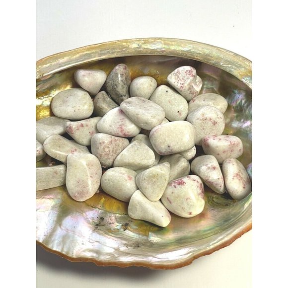 6x Cinnabar in Quartz Tumbled Stones 20-25mm Reiki Healing Crystals Anger Wealth - Picture 4 of 7